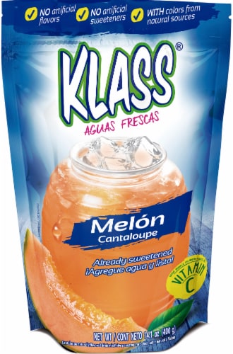 Klass Aguas Frescas Melon Cantaloupe Flavored Drink Mix Perspective: front