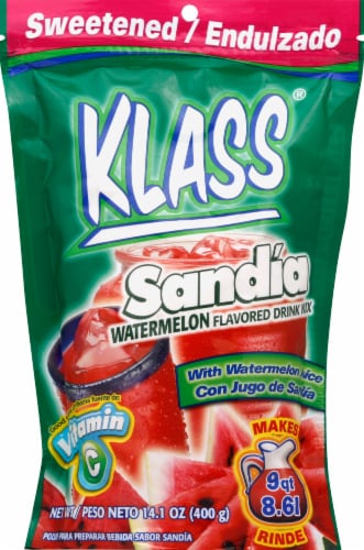 Klass® Sandia Watermelon Flavored Drink Mix Perspective: front