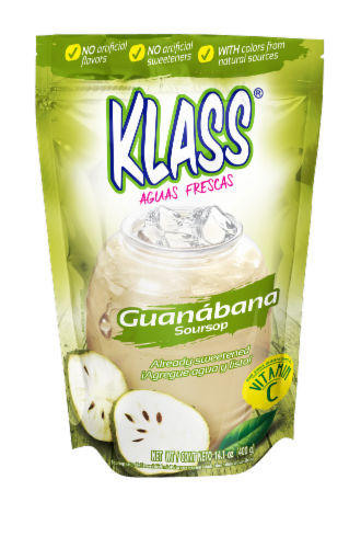 Klass® Listo Guanabana Flavored Drink Mix Perspective: front