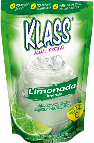 Klass Aguas Frescas Limonada Flavored Drink Mix Perspective: front