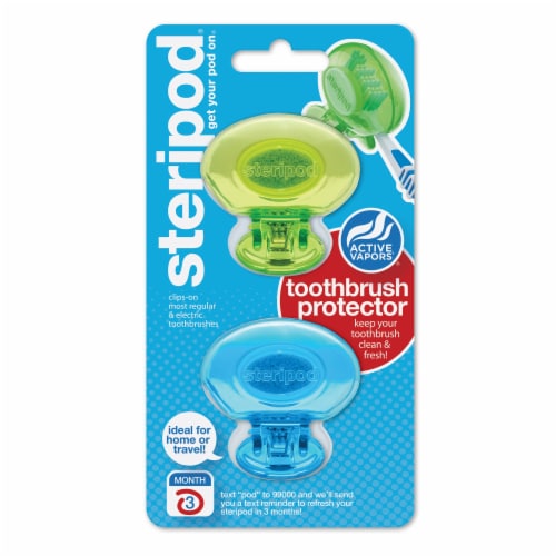 Steripod® Toothbrush Protectors Perspective: front