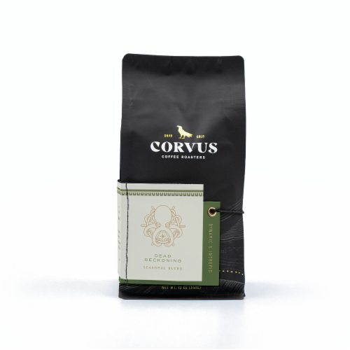 Corvus Coffee Roasters Dead Recoining Whole Bean Coffee Perspective: front