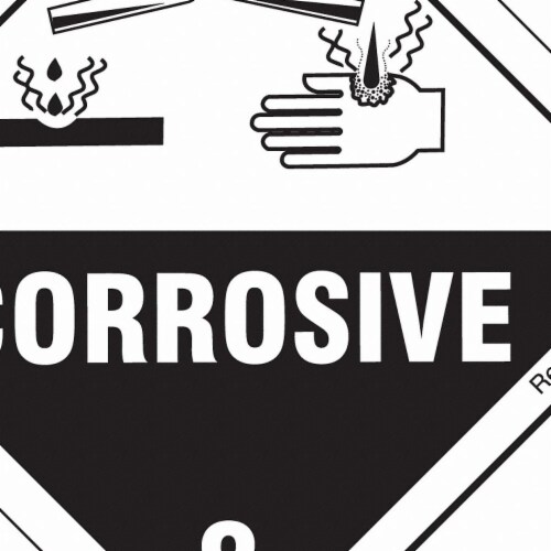 Brady DOT Container Label,4  Label W,PK100  28480LS Perspective: front