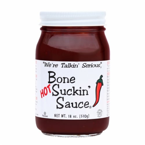Bone Suckin' Sauce Hot Barbeque Sauce Perspective: front