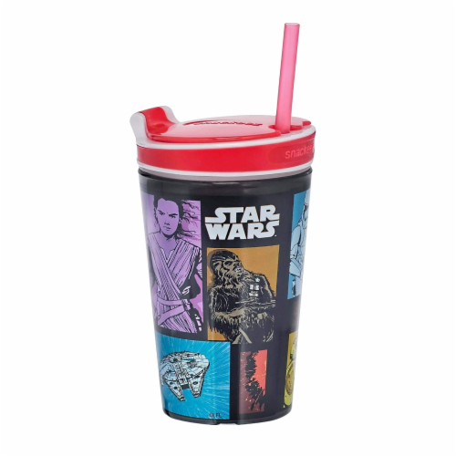 Snackeez Jr - 2-in-1 Snack & Drink Cup Star Wars 7 Movie Edition (Single,Assorted) Perspective: front