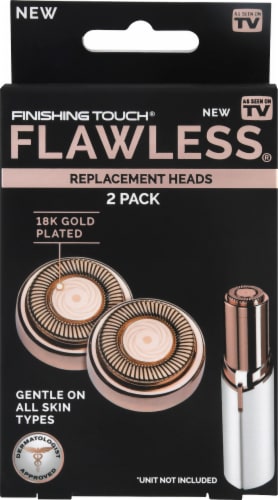 Finishing Touch® Flawless Replacement Heads - Gold Perspective: front