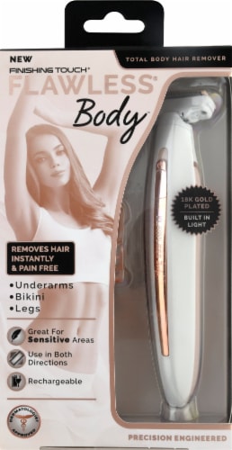 Finishing Touch Flawless Body Hair Remover - White/Gold, 1 ct - Kroger