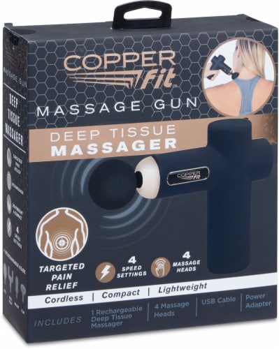 Copper Fit™ Deep Tissue Massage Gun Perspective: front