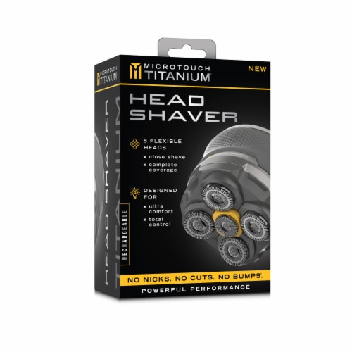 Microtouch Titanium Head Shaver Perspective: front