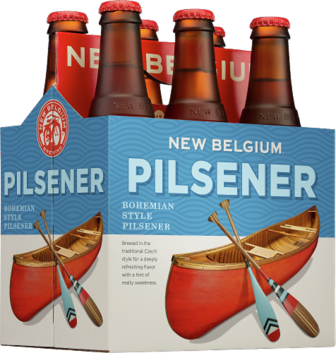 New Belgium Pilsner Bohemian Style Pilsner Beer Perspective: front