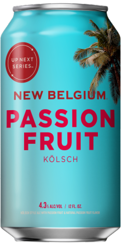 New Belgium Passion Fruit Kolsch Beer Perspective: front