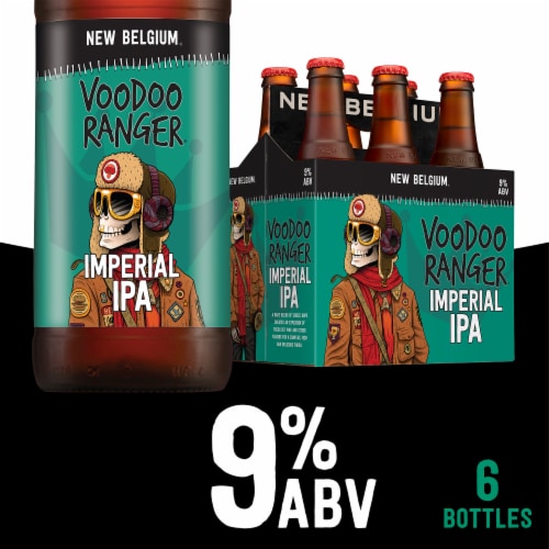 New Belgium Voodoo Ranger Imperial IPA Craft Beer Perspective: front