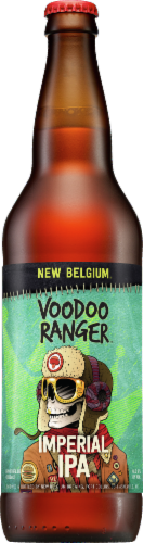 New Belgium Voodoo Ranger Imperial IPA Beer Perspective: front