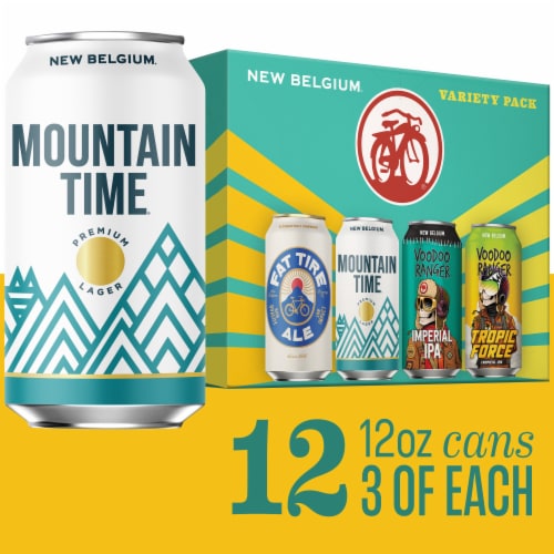New Belgium Variety Pack Can Beer Perspective: front