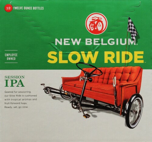 New Belgium Slow Ride Session IPA Beer Perspective: front