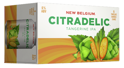 New Belgium Citradelic Tangerine IPA Beer Perspective: front