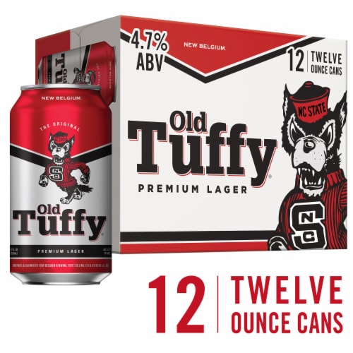 New Belgium Old Tuffy Premium Lager Beer Perspective: front