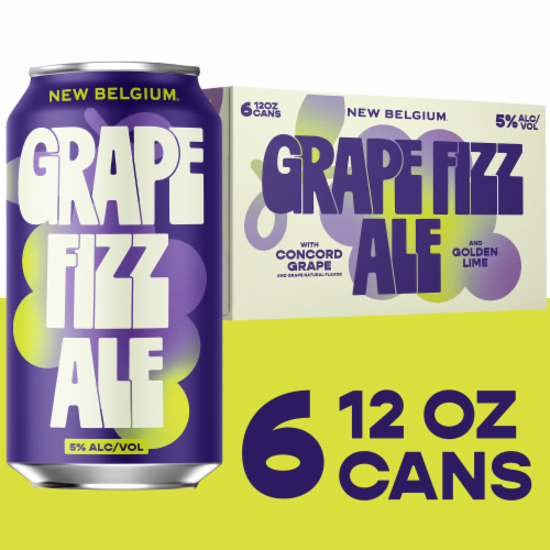 New Belgium® Grape Fizz Ale Craft Beer Perspective: front