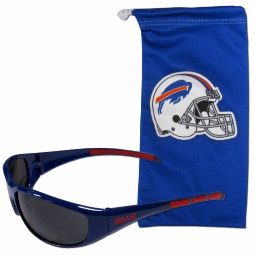 Buffalo Bills Wrap Sunglass and Bag Set Perspective: front
