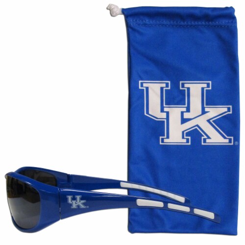Kentucky Wildcats Wrap Sunglasses and Bag Set Perspective: front