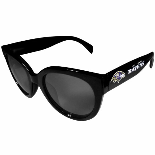 Siskiyou Sports Baltimore Ravens Women's Black Sunglasses Perspective: front