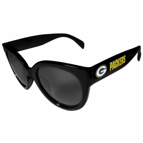 Siskiyou Sports Black Green Bay Packers Women's Sunglasses Perspective: front