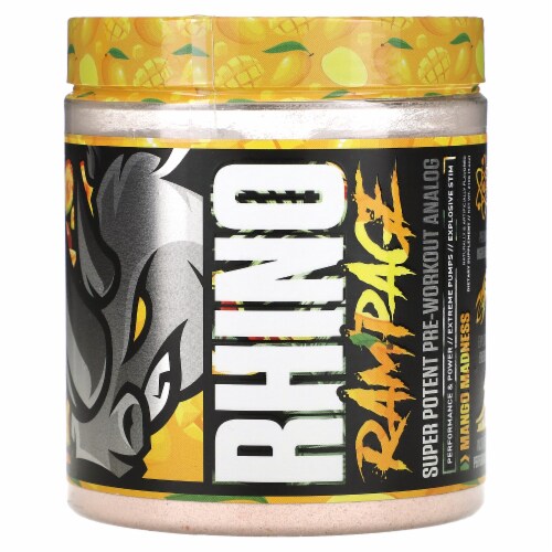 MuscleSport Rhino Rampage Super Potent PreWorkout Analog Mango Madness