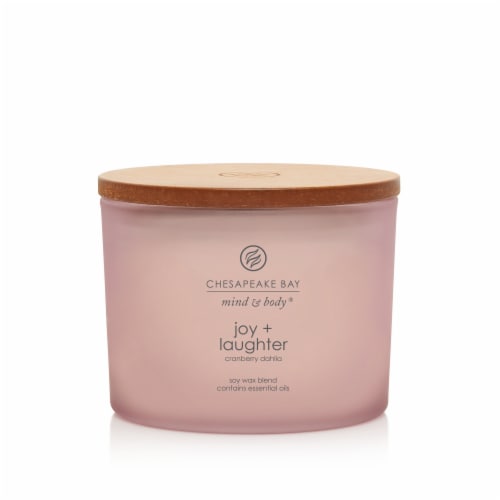 Chesapeake Bay Candle Mind and Body Joy and Laughter 3-Wick Jar Candle Perspective: front