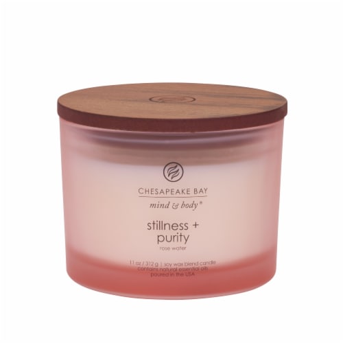Chesapeake Bay Jar Candle Stillness + Purity Rose Water Perspective: front