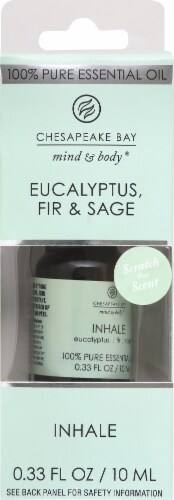 Chesapeake Bay Inhale Eucalyptus Fir & Sage Essential Oil Perspective: front