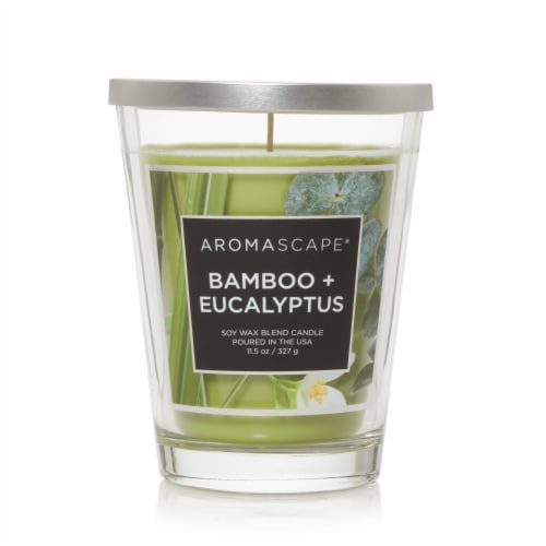 Aromascape® Candle Aromascape Bamboo + Eucalyptus Jar Candle Perspective: front