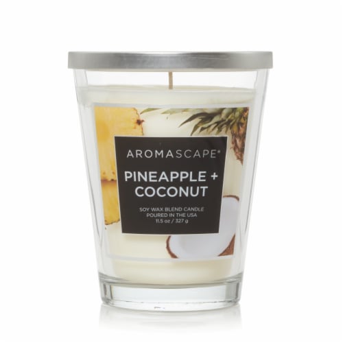 Chesapeake Bay Candle Pineapple & Coconut Jar Candle Perspective: front