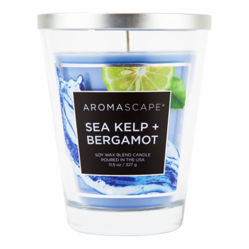 Aromascape Sea Kelp + Bergamot Jar Candle Perspective: front