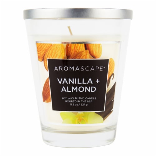 Aromascape Vanilla & Almond Jar Candle Perspective: front