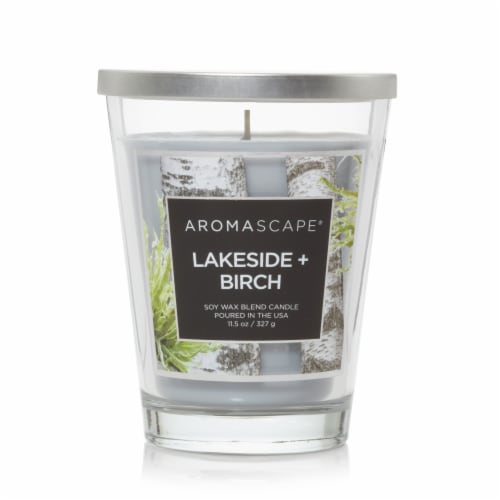 Chesapeake Bay Candle Aromascape  Lakeside + Birch Jar Candle Perspective: front