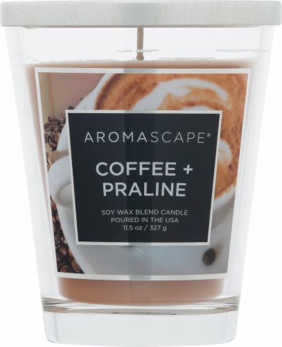 Chesapeake Bay Candle Aromascape Coffee + Praline Jar Candle Perspective: front