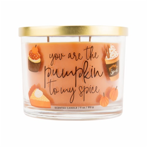 Chesapeake Bay Pumpkin to my Spice Scented Jar Candle - Orange Perspective: front