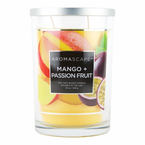 Chesapeake Bay Candle Aromascape Mango + Passionfruit Soy Candle - Yellow Perspective: front