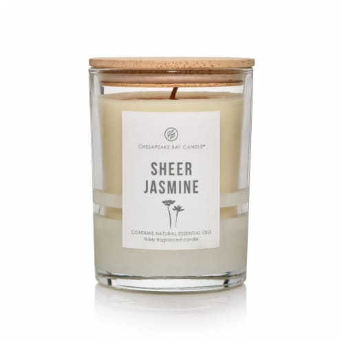 Chesapeake Bay Candle Sheer Jasmine Jar Candle Perspective: front