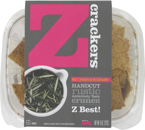 Z Crackers Red Onion & Rosemary Perspective: front