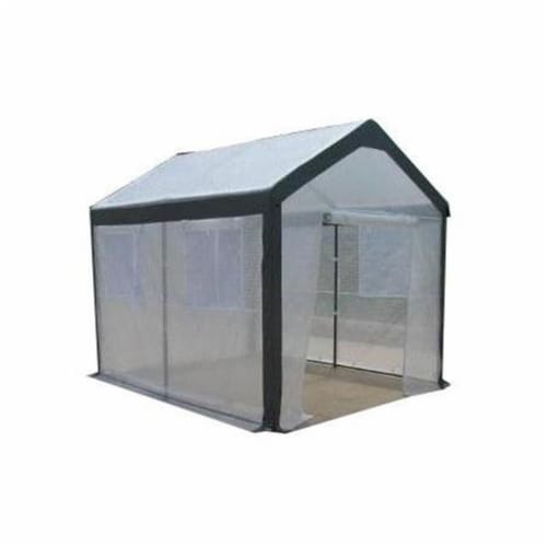 Spring Gardener 6'6''Hx5'Wx6'L Gable Greenhouse-IS 70506 Perspective: front