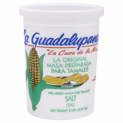 La Guadalupana Pre-mixed Masa for Tamales Salt Perspective: front