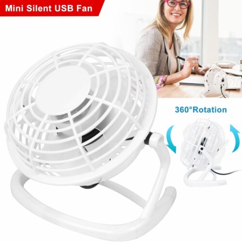 Personal USB Fan 360 Degree Rotation Desk Table Cooling Fan Quiet