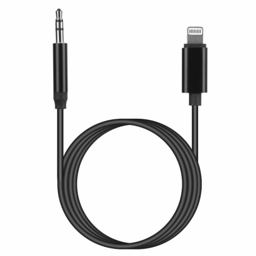 IOS 8 Pin to 3.5mm Aux Car Audio Adapter Cord 3.5mm Headphone Jack Adapter  Fit Black, 1 unit - Ralphs