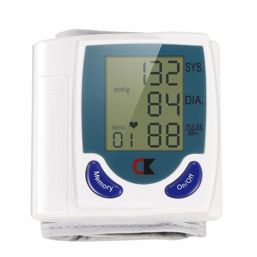 Digital Wrist Blood Pressure Monitor BP Cuff LCD Heart Rate Machine Tester  NEW