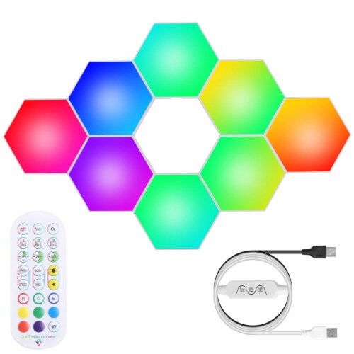 Hexagon splicing rgb lights new arrivals