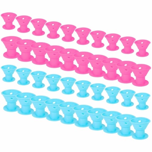 40Pcs Silicond Hair Curler Hair Roller No Heat Clip Hair Styling Tool 1 unit King Soopers