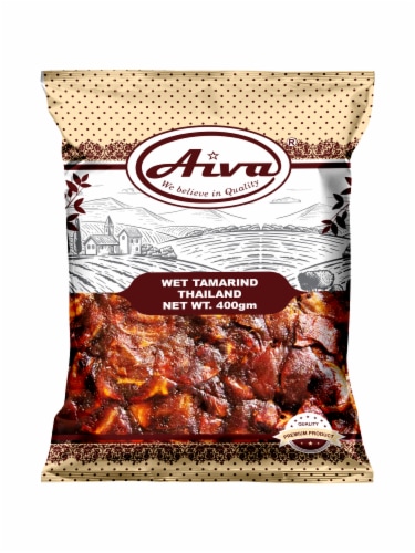 Wet Tamarind Thailand seedless Paste Block (imli | Me Chua | Tamarindo) - 400 gm Perspective: front