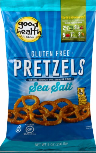 Good Health Gluten Free Sea Salt Pretzels Perspective: front