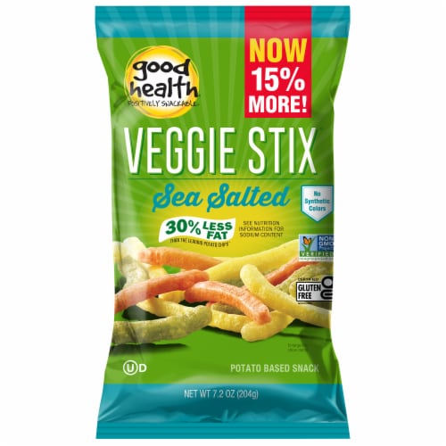 Good Health Natural Foods Sea Salt Veggie Stix Perspective: front